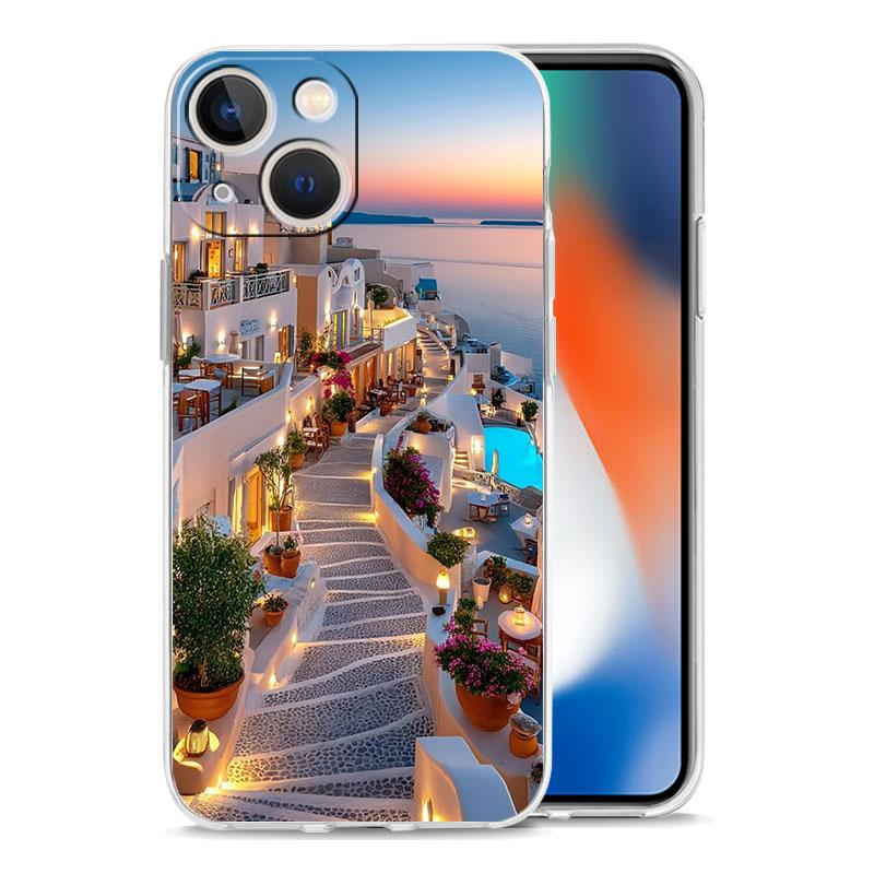 Phone Case For iPhone 17 Air Cases iPhone 16 15 12 13 14 Pro Max SE 7 8 Plus iPhone11 Cover NYC New York City seaside scenery