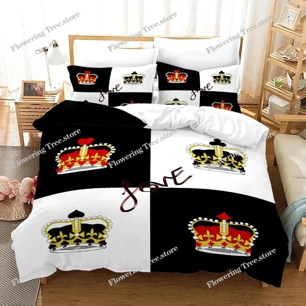 New King Queen Lovers Bedding Set Single Twin Full Queen King Size Lover Oil Painting Bed Set Aldult Boys Bedroom Duvetcover