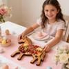 Wooden Animal Charcuterie Board with Compartments Farmhouse Rabbit Highland Cow Horse Eagle Cheese Snack Serving Tray Appetizer Platter