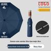 Custom Curved Handle Golf Umbrella - Sun & Rain Dual-Use Advertising Gift Umbrella