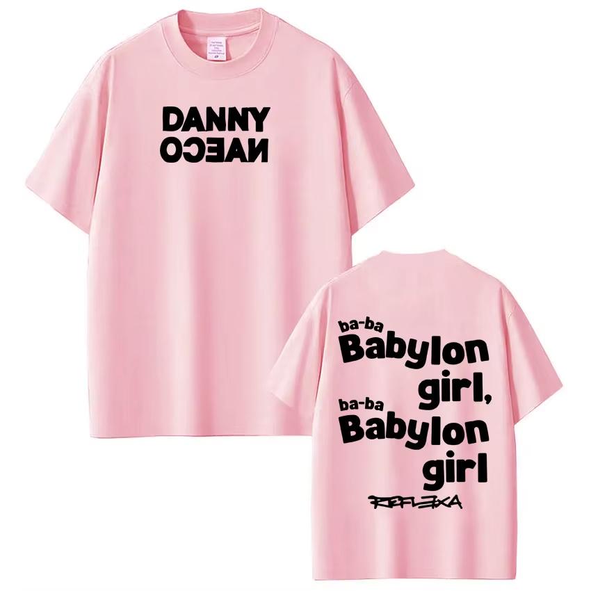 Rapper Danny Ocean Tour 2026 Graphic T Shirt Mens Hip Hop Fashion Tshirt pure Cotton Short Sleeve Casual Comfort Streetwear