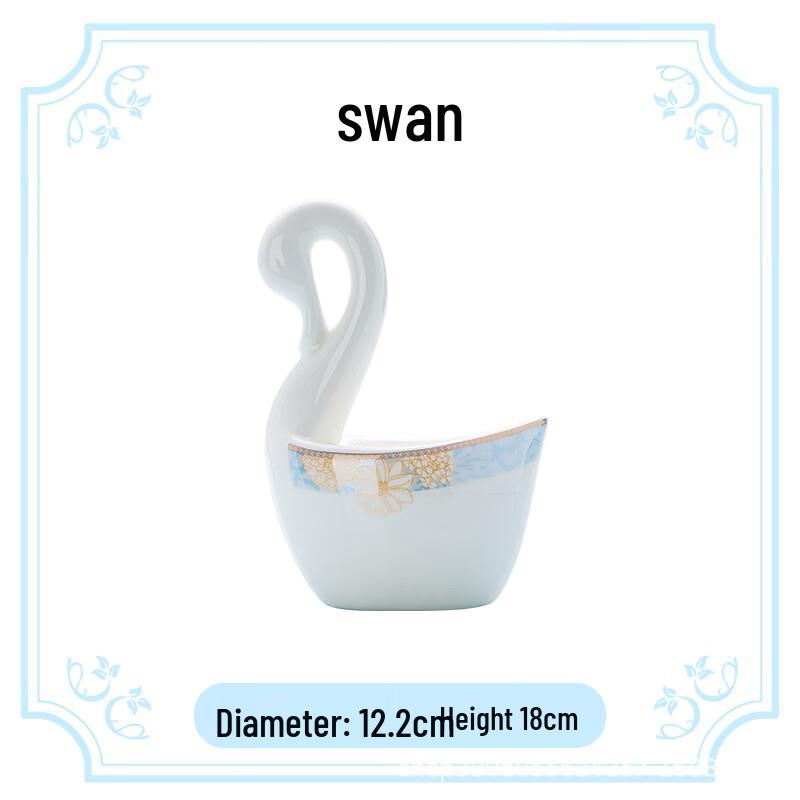 Beautiful Time Swan Bone China Dinnerware Set