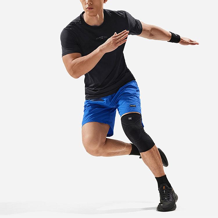 Li-Ning Comfortable Versatile Breathable Short Sleeve T-Shirt Men Tops Black ATSU023-1