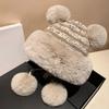 Anti-Cold Ear Protection Hat Fleece Lined Beanies Cap Soft Knitted Hat  Winter