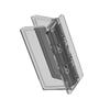 White/black Sliding Door Lock Adhesive Mount Childproof Lock Practical Window Safety Lock  Balcony