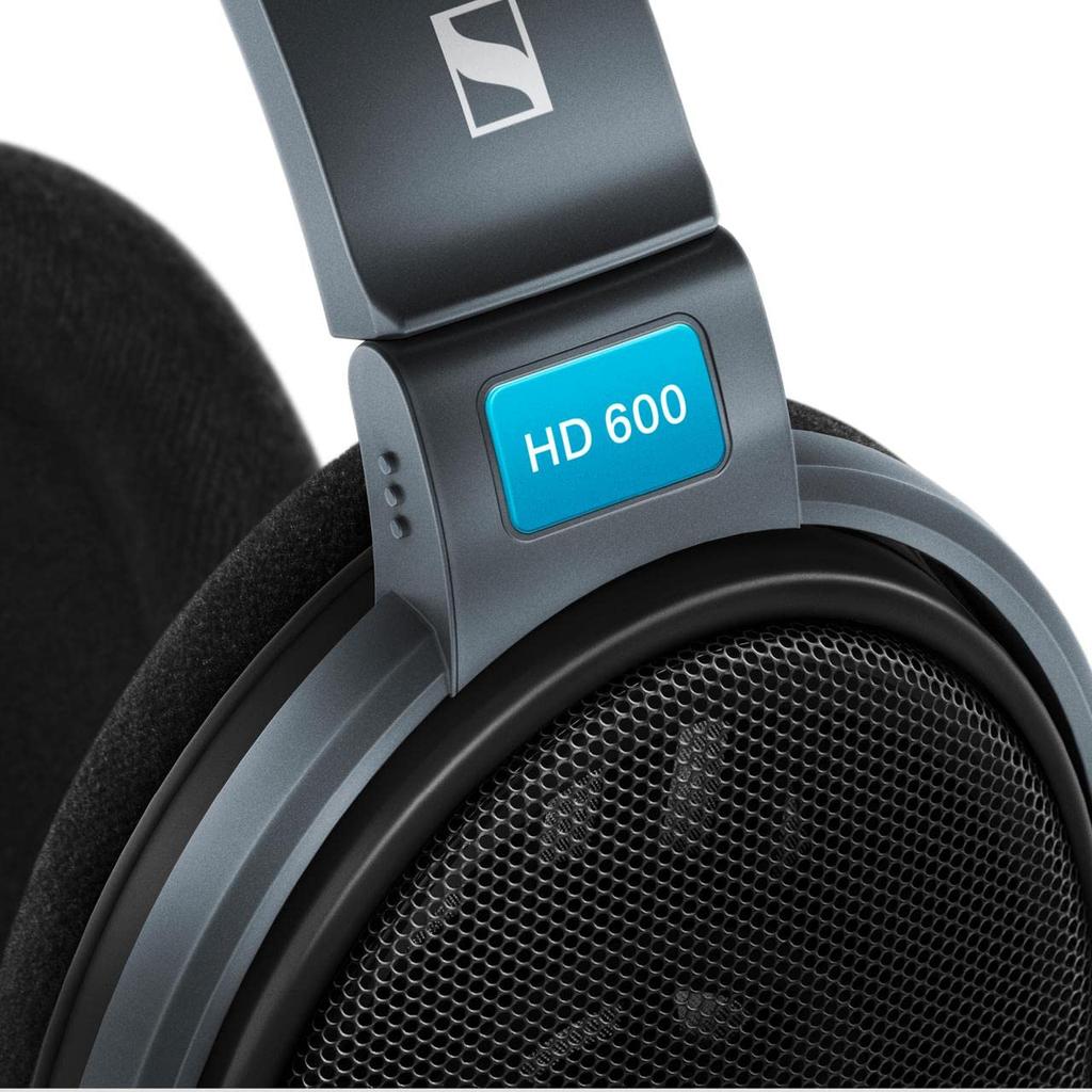 Sennheiser HD 600 Wired Headphones, Black/Gray, Open-Back