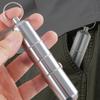 Stylish Cigarettes Container with Keychain Portable Cigarettes Holder Aluminum Metal Cigarettes Storage Tube for Men