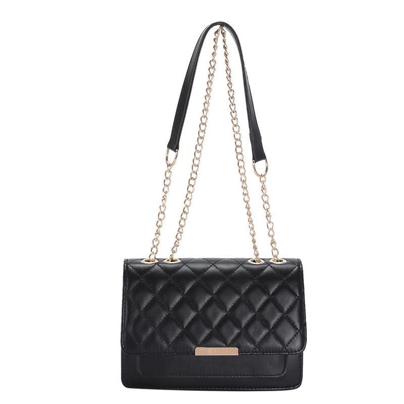2023 Spring New Retro Shoulder Bag Women's Rhombic Chain Bag Small Square Bag Street Fashion