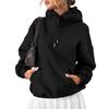 Women's Hoodie Casual Fashion Long Sleeved Solid Color Hooded Hoodie