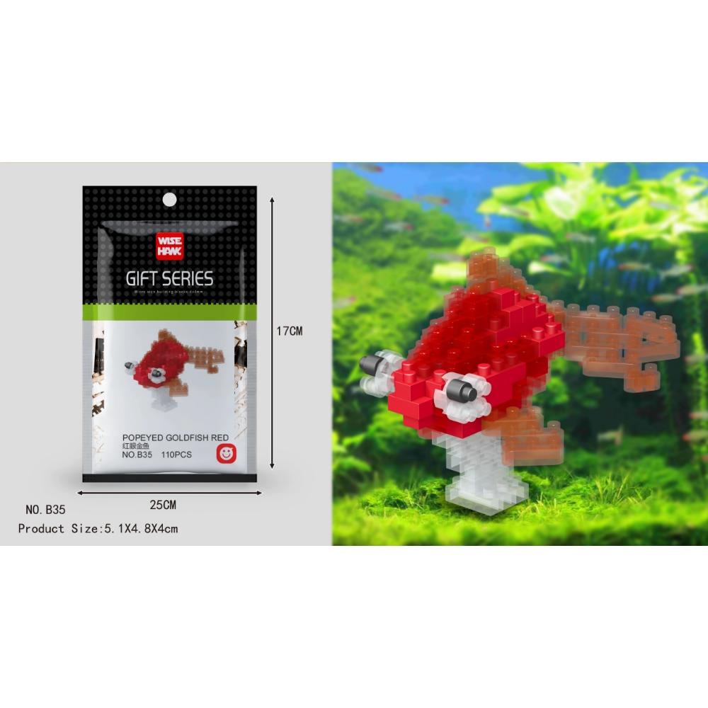 Kids Toy Mini Building Blocks Micro Bricks Eagle Moose Dog Cat Bird Animals 3D Model Bag Gifts Educational Toys For Children