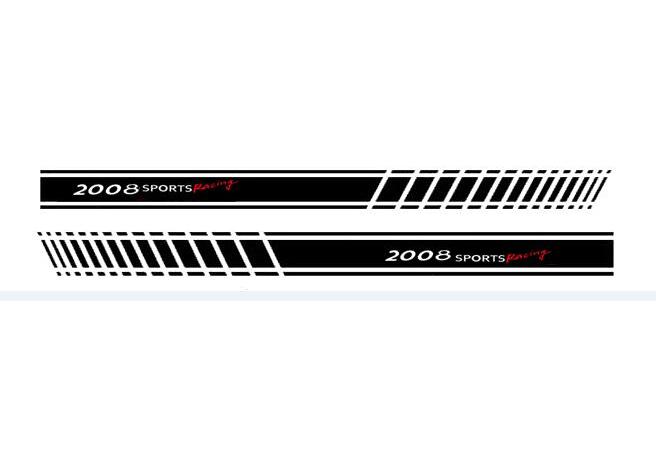 2Pcs Car Side Sticker For Peugeot 2008 3008 106 108 206 208 308 508 306 Q3