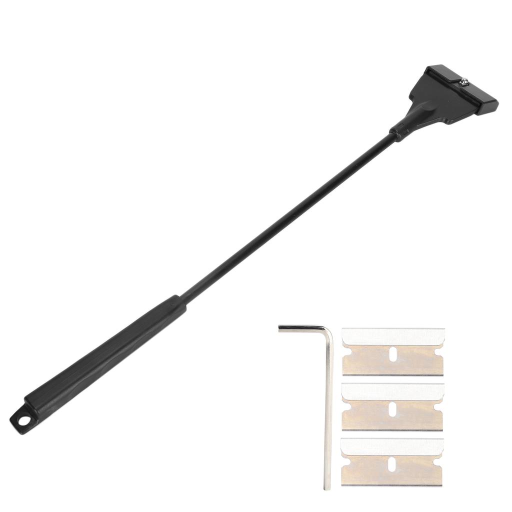 Aquarium Algae Scraper Small Fish Tank Glass Long Handle Cleaner with Replaceable Blades