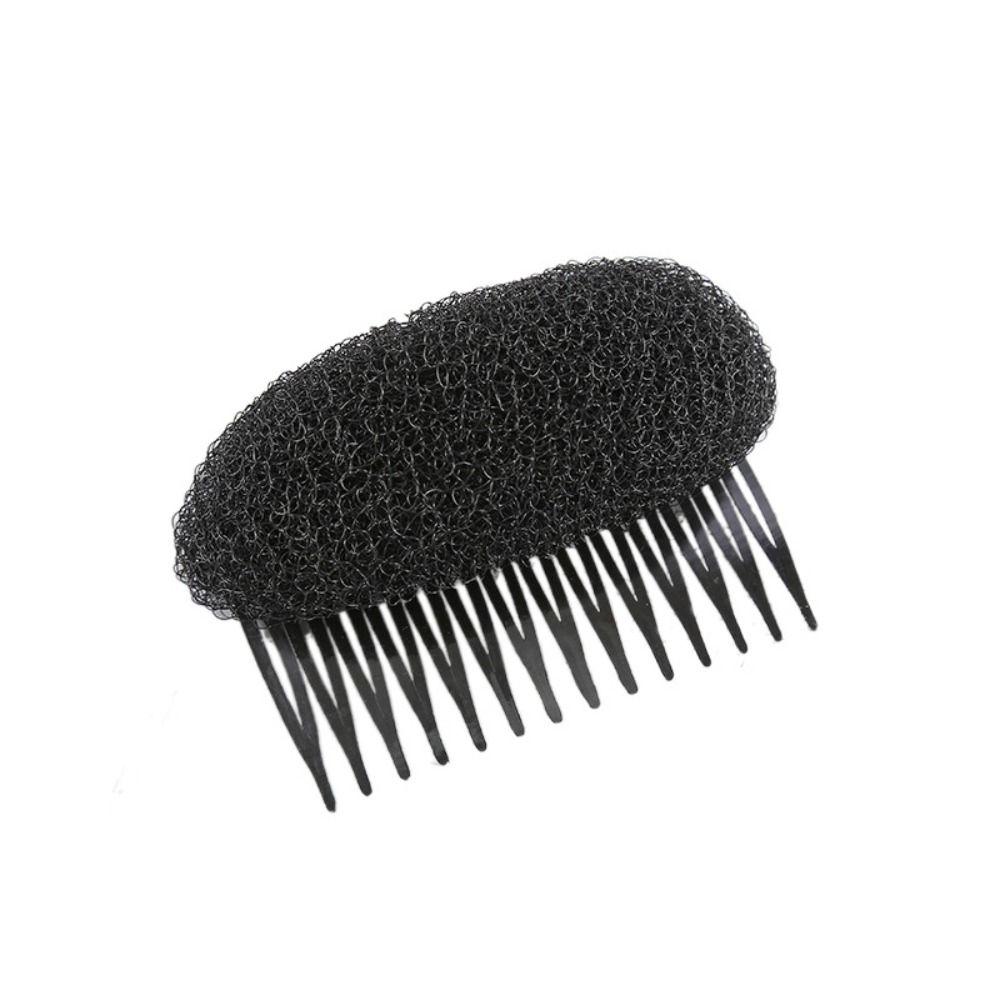Seamless Fluffy Hair Clip Pad Hair Base Sponge Clip Bun Puff Hair Head Cushion  Women
