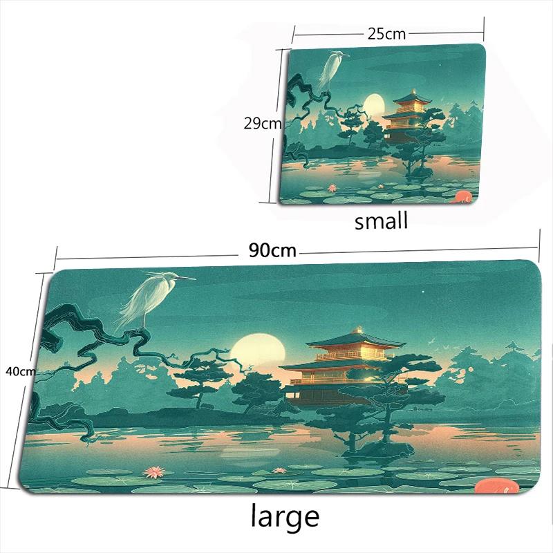 Giant Waves Mouse Pad Large Japanese-style Mouse Pads Company MouseMat Art Carpet Rugs Gamer Ukiyo-e Keyboard for Laptop 900X400