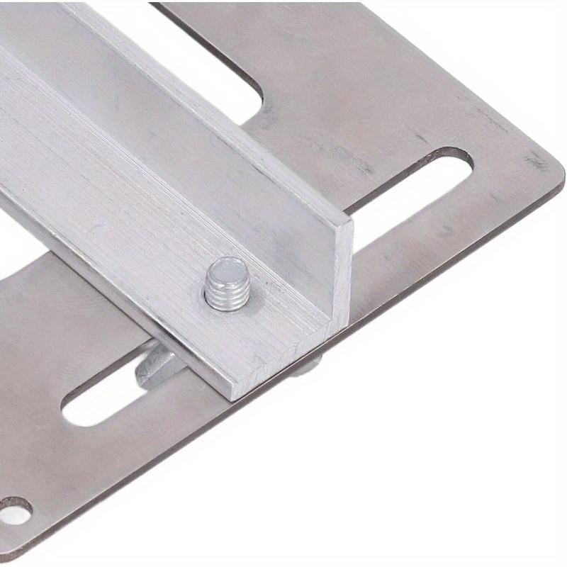 Hole Punch Locator, Stainless Steel Silver Handle Punching Positioner Accurate Scale for Woodworking