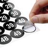 A84E-40Pcs 1 To 50 Number Stickers Consecutive Number Stickers 1Inch Self-Adhesive Decal For Inventory Storage Classification