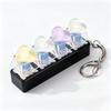 Heart Heart Keycap Fidget Keychain Crystal Clicker Button Keycap Keychain  Adults