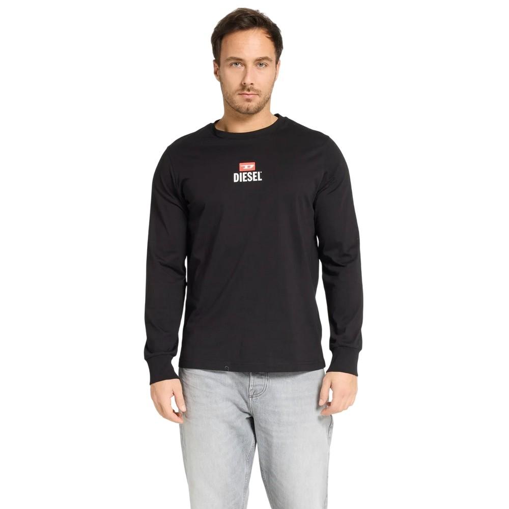 Diesel Men's Logo Long-Sleeved T-Shirt