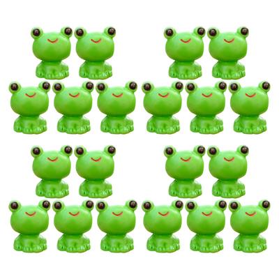 20 Pcs Mini Resin Frog Sculpture Statue Cute Animal Figurines Garden Decorative Statues For Landscaping Succulent Plant Naments