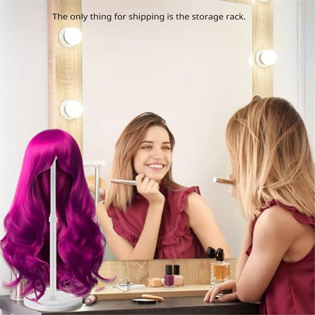4 Pcs Wig Holders, Adjustable Height Wig Head Stand Portable Hat Display Holder Storage Head Stand Non Slip Stable