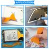 Plastic Resin Removal Scraper Flexible Paint Spatula Putty Knife Air Bubble Remover Sticker Installation Tool Vinyl Scraper