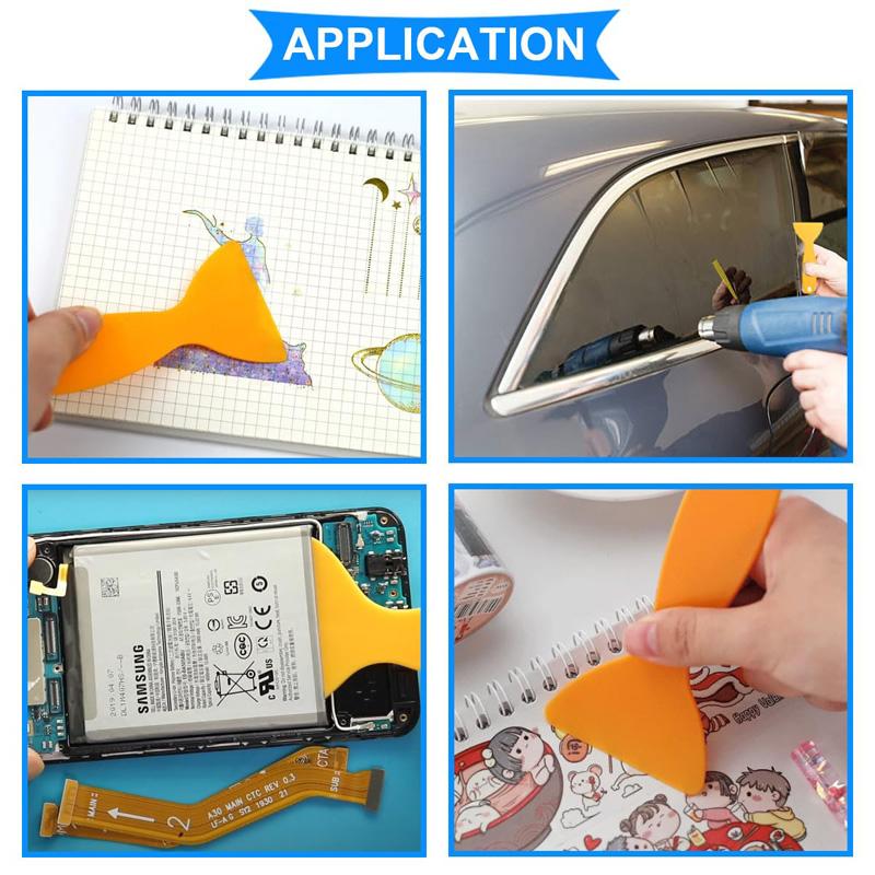 Plastic Resin Removal Scraper Flexible Paint Spatula Putty Knife Air Bubble Remover Sticker Installation Tool Vinyl Scraper
