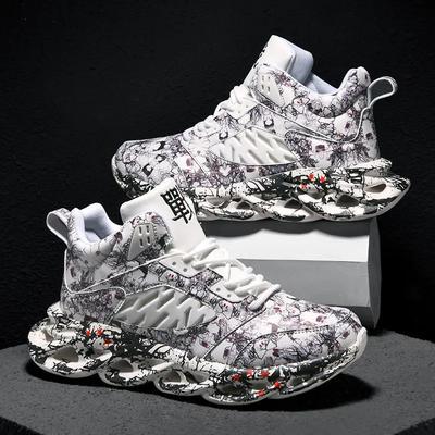 Modische Klobige Herren-Sneaker Plateau Herrenschuhe Trend Atmungsaktive Freizeitschuhe Leichte Laufschuhe für Herren 2024 Neuer Print Tenis Masculino