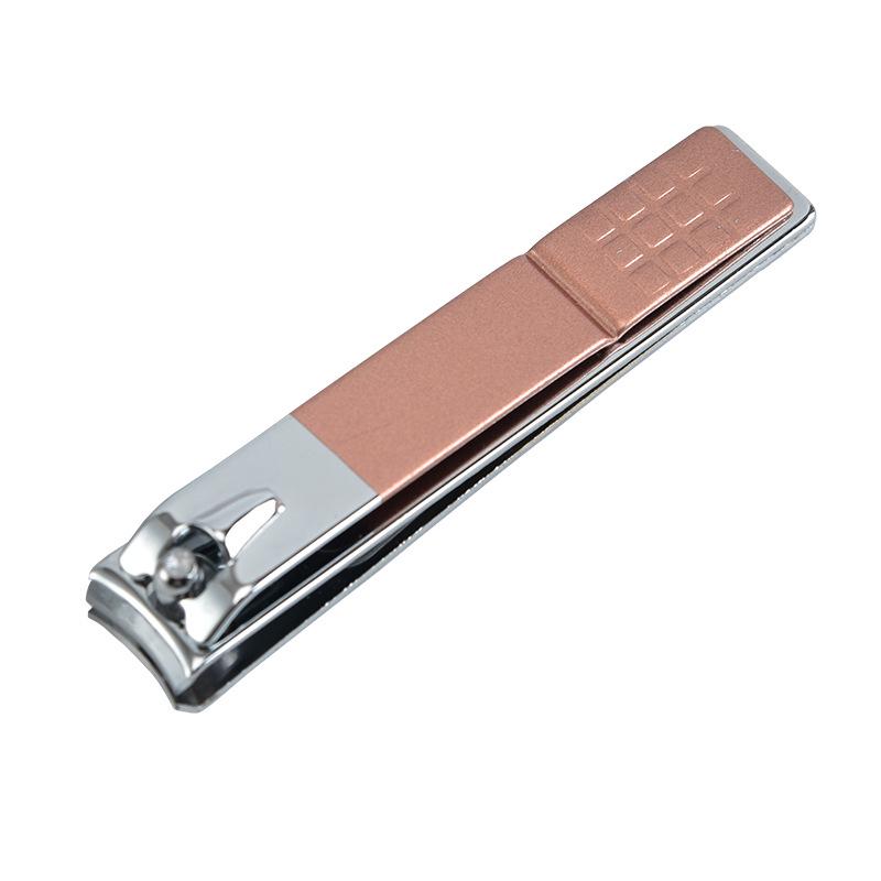 Carbon Steel Manicure Nail Clippers Set: Splash-Proof Large & Small Clippers