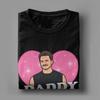 Men T-Shirts Pedro Pascal Daddy State of Mind Love Heart Funny Cotton Tees Short Sleeve  T Shirt Crew Neck Tops Gift Idea