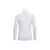Under Armour Authentics ColdGear® Half-Zip Long Sleeve Raglan T-Shirt Women Tops White 1368699-100