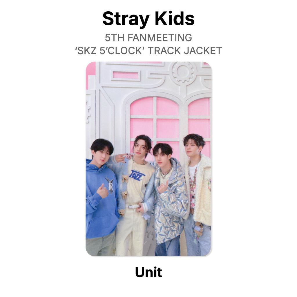 Stray Kids 5TH FANMEETING ‘SKZ 5’CLOCK’ TRACK JACKET Official Photocard