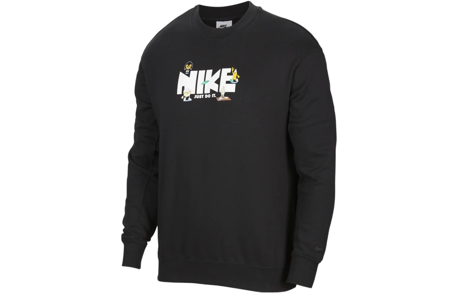 

Nike Sweatshirts Men s Black Crew Neck Moderate Regular FN0254-010 M