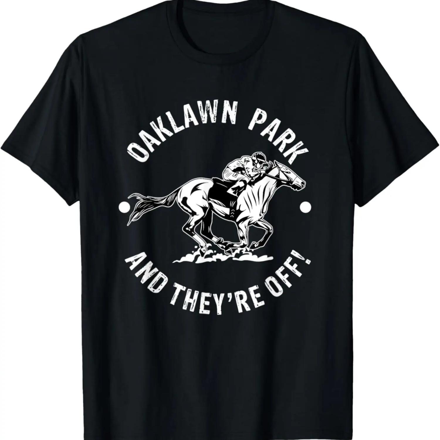 Oaklawn Park Racetrack Horse Racing Fan Equestrian AR Derby T-Shirt S чёрный