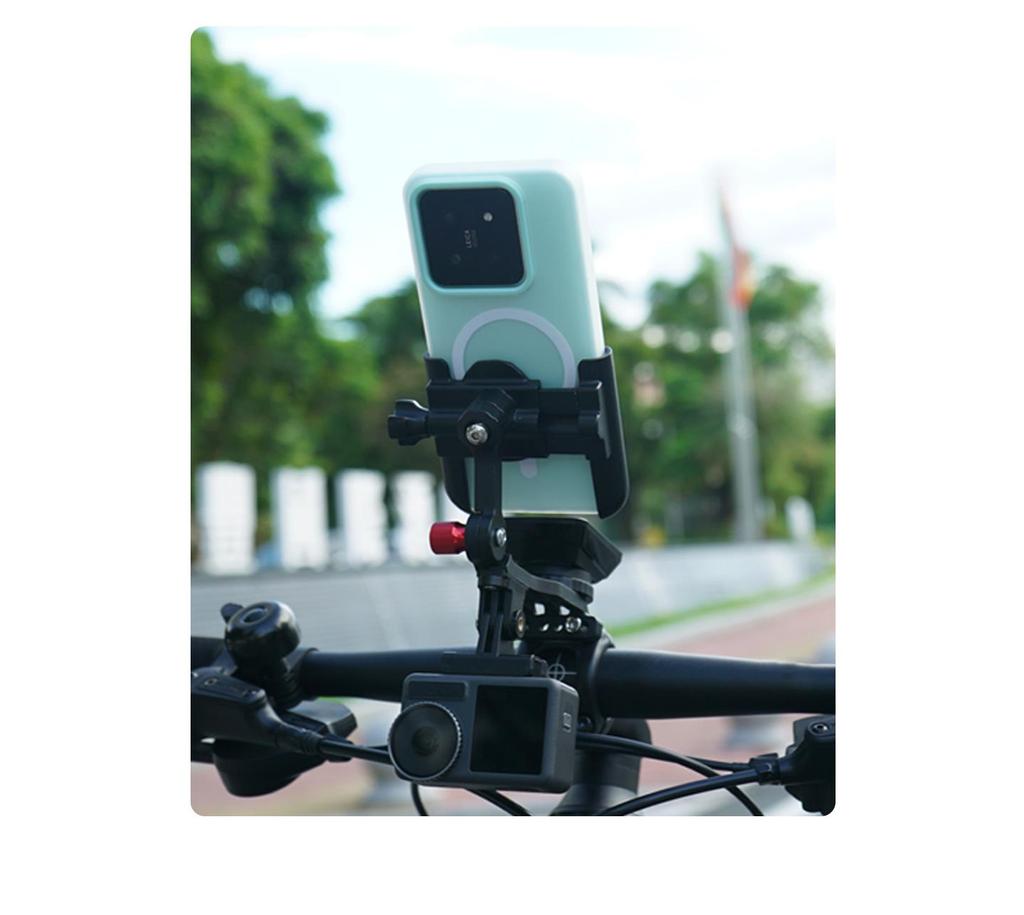 QUICKLOCK Multi-Functional Bike Mount: Phone Holder, Computer Stand, and Camera Arm in Aluminum Alloy