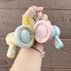 Candy Color Recording Speaker Music Keychain Cartoon Bear Handheld Speakers Toy  Bag Charm