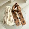 Thickened Plush Scarf with Warm Texture and AntiStatic Design for Adult Teens Cold and Breezy Weather Winter Activity Wear