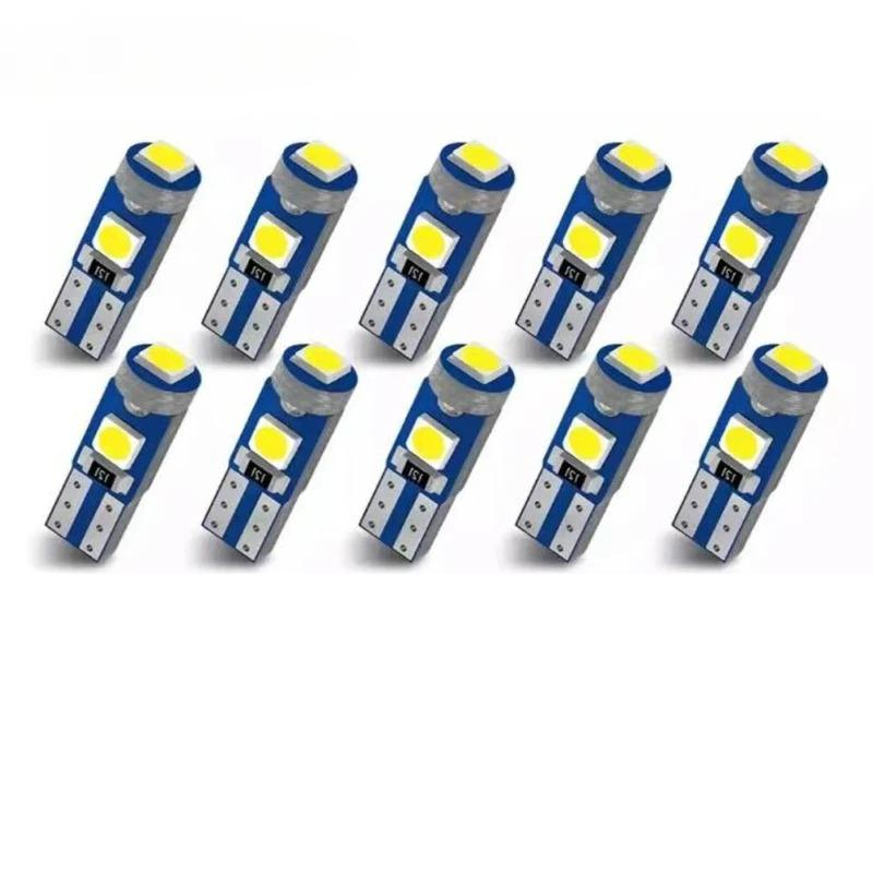 Led Bulb W3W W1.2W Led Car Interior Lights  Dashboard Colorful Indicator Wedge Auto Instrument Lamp 12V Ten packs