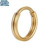 Titanium Seamless Septum Ring with Inlaid Rhinestone Earrings & Tragus Piercing Jewelry.