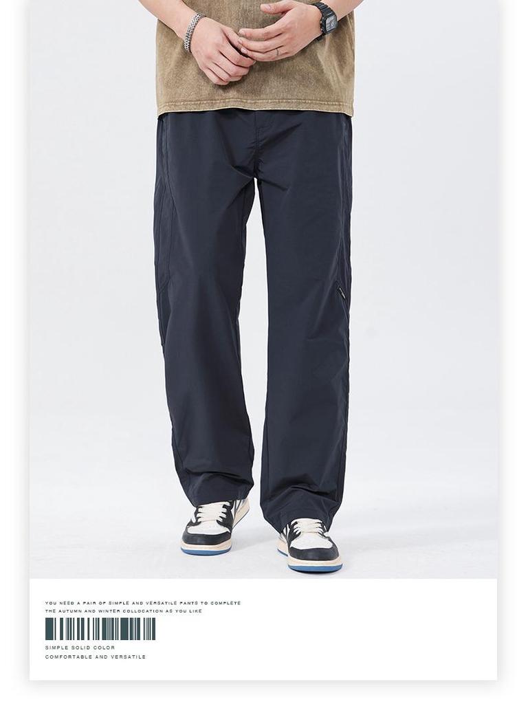 Muqiu Men's Summer Outdoor Three-Proof Loose Straight Pants