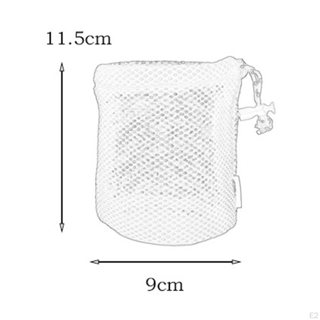 Camping Net Bag Cookware Storage Visibility Mesh Drawstring