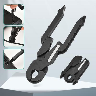 Multifunctional Pliers Stainless Steel Folding Mini Pliers Screwdriver EDC Outdoor Tools Black Carry Tool Knife