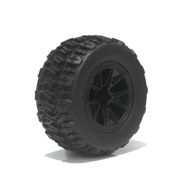 4PCS 90mm 12mm Hex Monster Truck Rubber Tires Off Road Buggy Wheel for 1/14 RC Car Wltoys 144010 MJX Hyper Go 14209 14210 RC Car