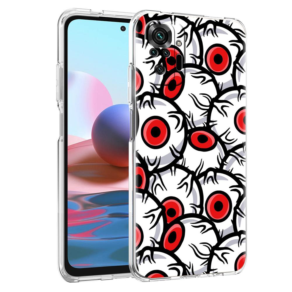 Transparent Phone Case for Redmi 13C 12C 10C Note 13 12 11 11T K40 Gaming Plus Pro 4G 5G Soft TPU Cover Shell The Eye Of Cthulhu