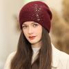 Women Winter Hat Fashion Decorate Beanie Hat Warm Winter Cap For Female Casual Streetwear Knitted Hat