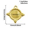 5pcs Geometric Cabochon Base Setting Tray Blank PVD Charm Heart Cross Flower DIY Stainless Steel Pendant For Jewelry Making Bulk