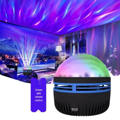 Lampada Proiettore Cielo Stellato Rotante Multicolore con Effetto Onde d'Acqua