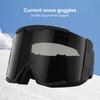 Ski-Brille für Erwachsene Doppelschicht Antibeschlag Großes Sichtfeld Zylindrische Schneebrille Winddicht Kletterbrille Doppelschicht-Ski-Brille