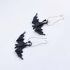 Retro Bat Earrings Creative Simulated Animal Pendant Gothic Decor Halloween Earrings  Festival