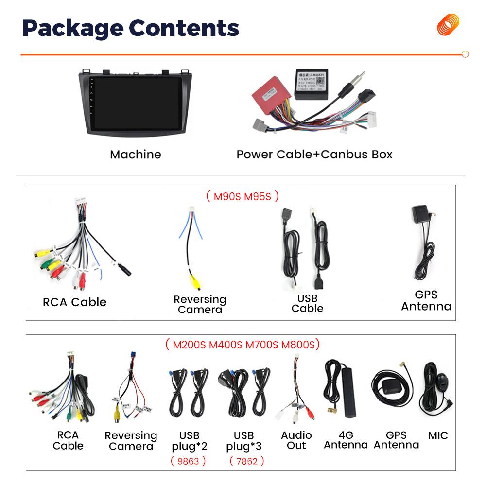 Navifly Android DSP Car Radio Multimidia Video Player Navigation GPS Stereo For Mazda 3 2003-2013 Mazda3 2 DIN Head Unit Carplay