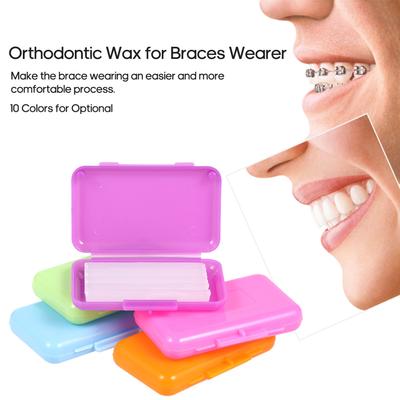 Smärtlindring för tandvax för bärare av ortodontiska hängslen 1 låda med 5 remsor Tandvax för munvård